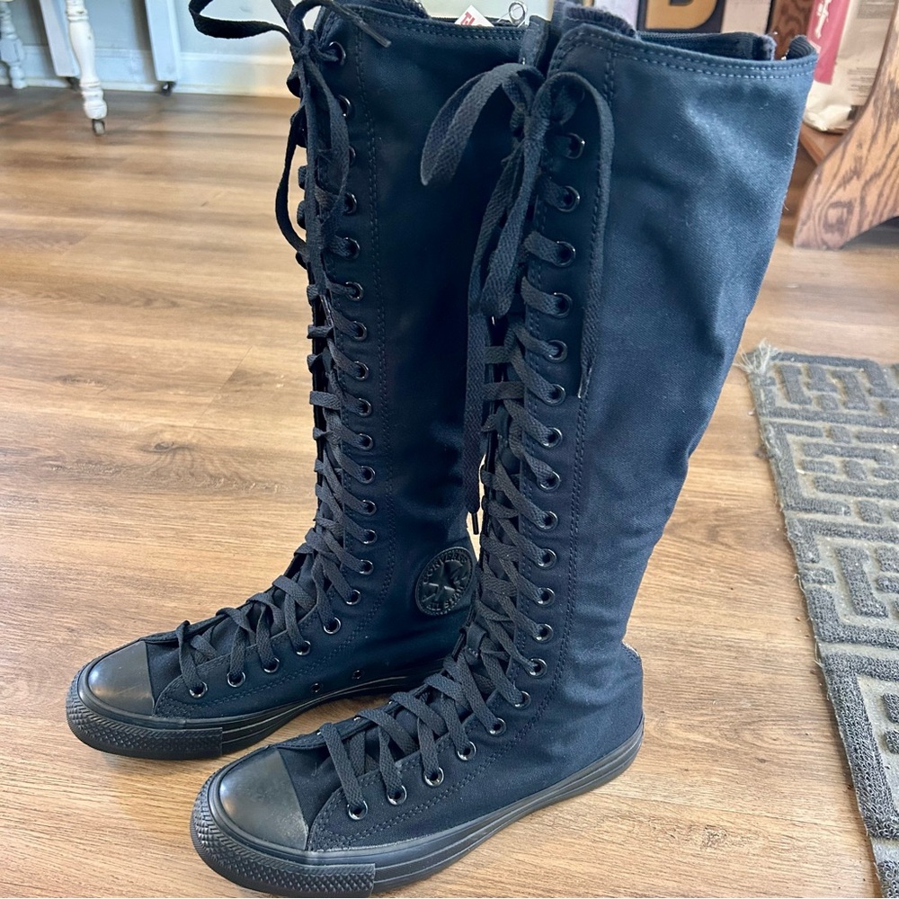 NWT Converse Chuck Taylor All Star XX-Hi knee-high sneakers. Black Size 8.5 - Picture 8 of 13